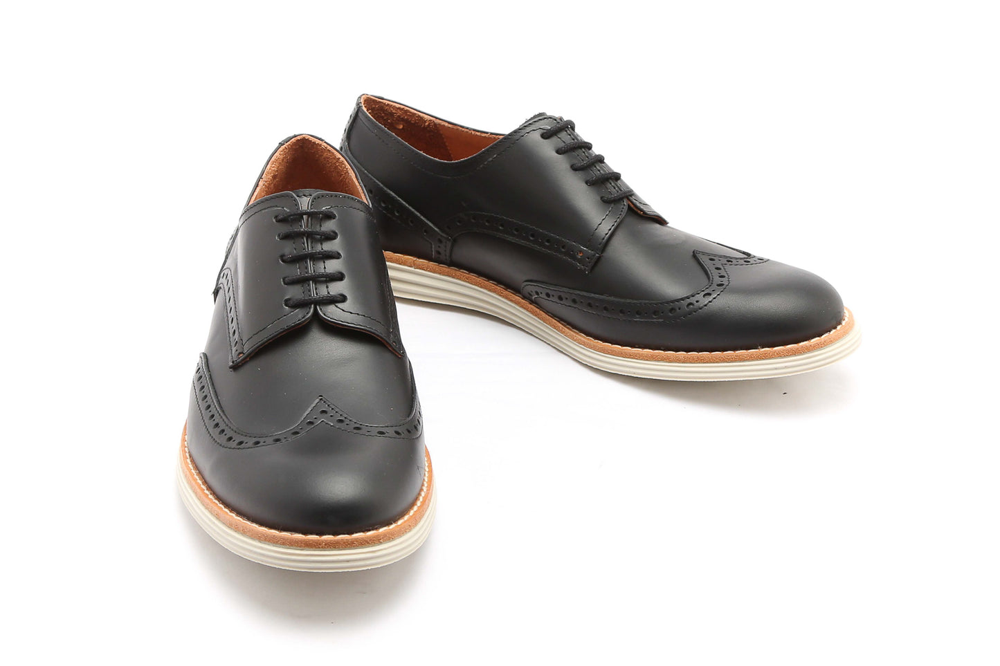 Derby Suela de Goma Picado 1023 Negro