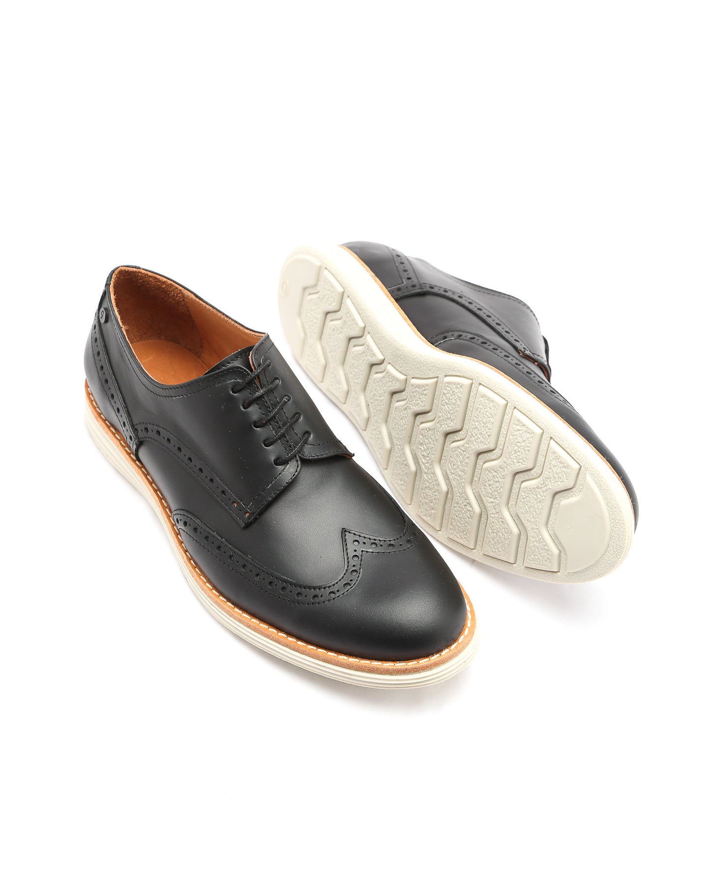 Derby Suela de Goma Picado 1023 Negro