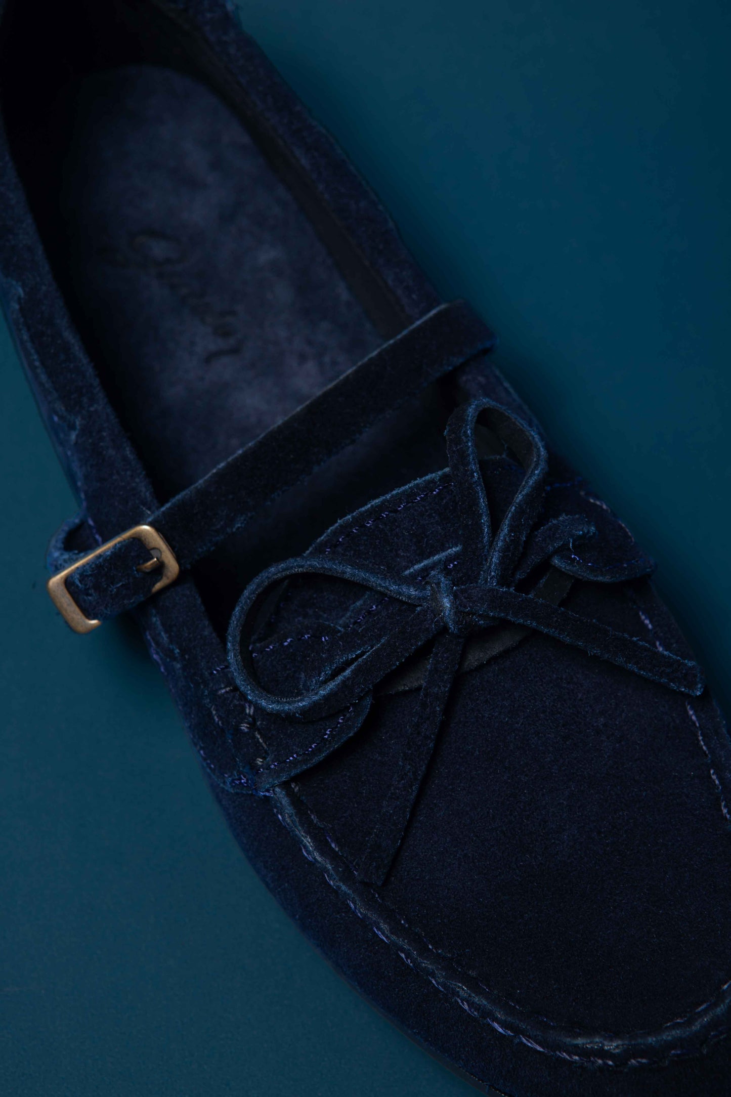 Nautical Maria Blue Suede
