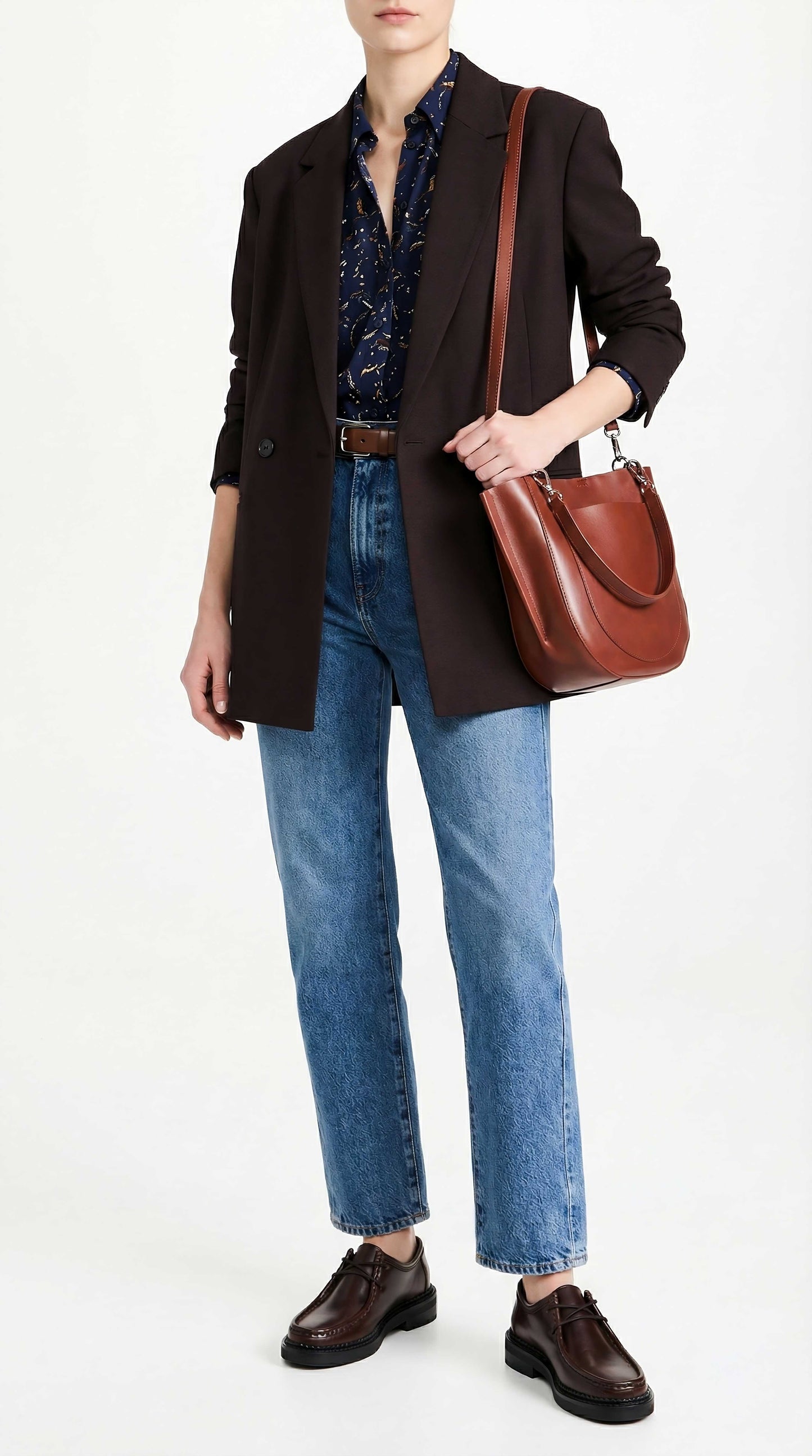 Nautical Eira Choco Suede