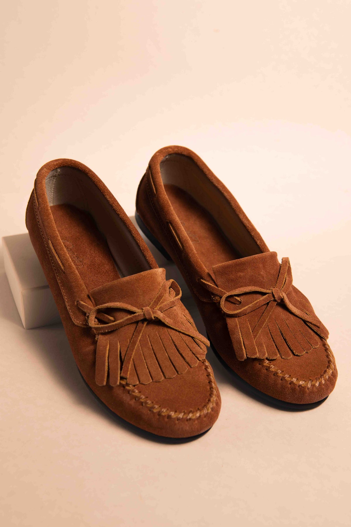 Nautical Eira Camel Suede