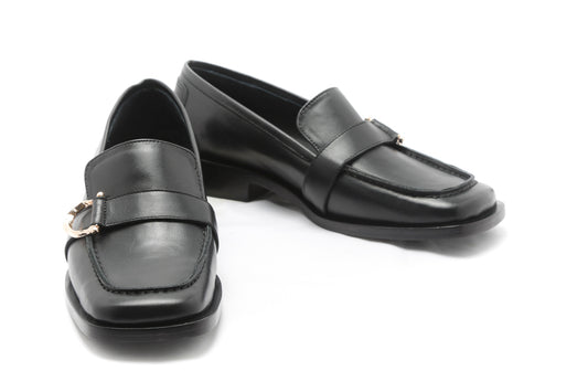 Moccasin Horseshoe Black