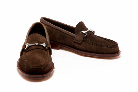 Mocasín Doble Suela 4224 Gamuza Choco