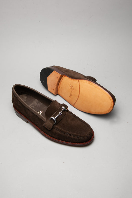 Mocasín Doble Suela 4224 Gamuza Choco