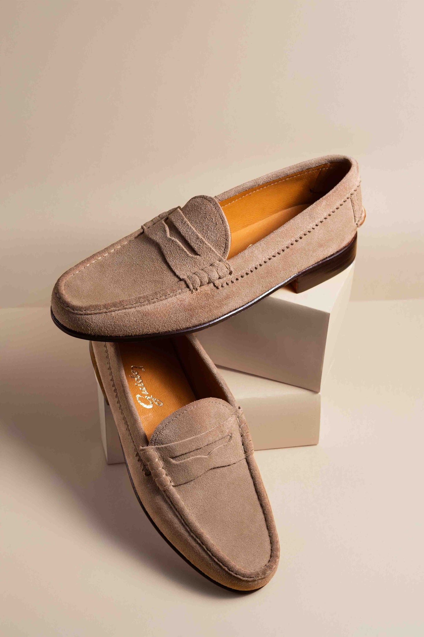 Moccasin Simple Sole Suede Vizon