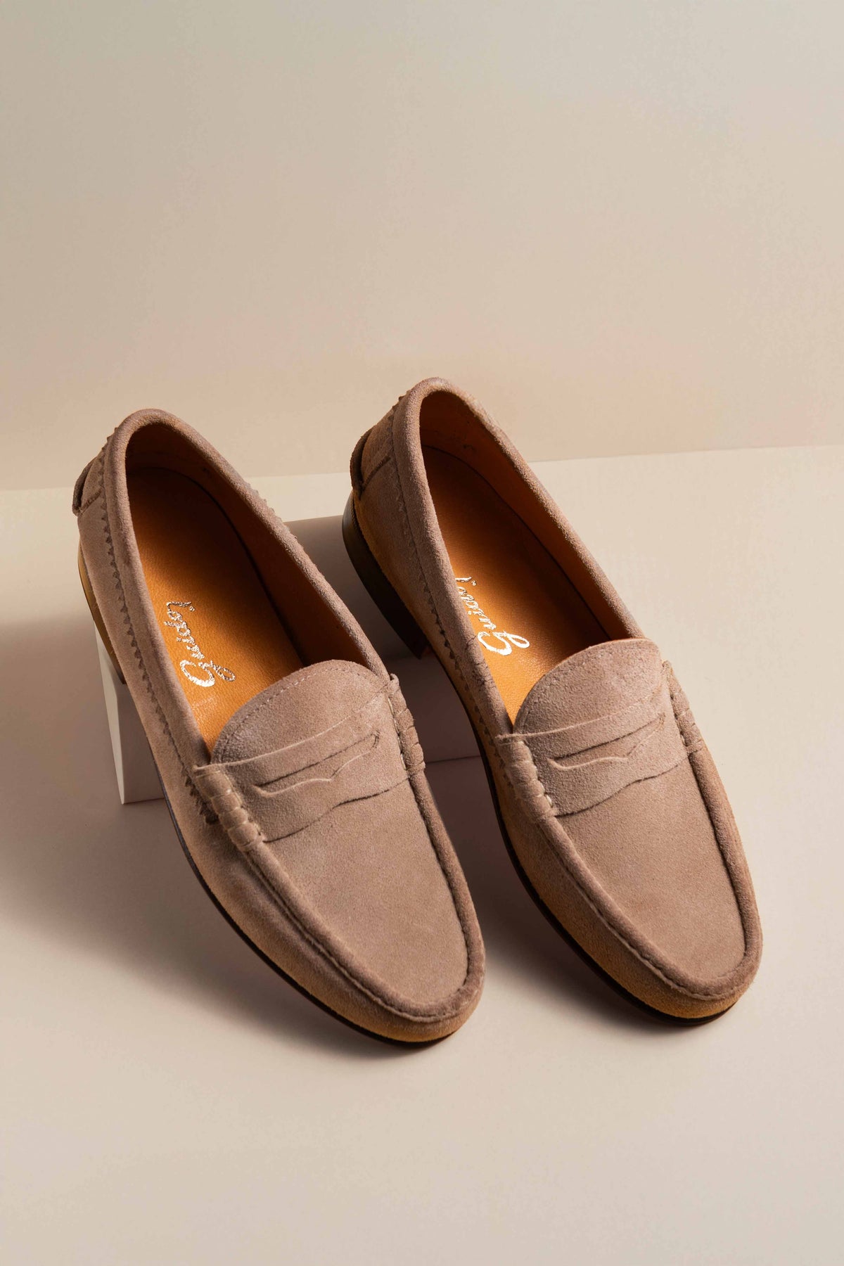 Mocassin Semelle Simple Daim Vizon