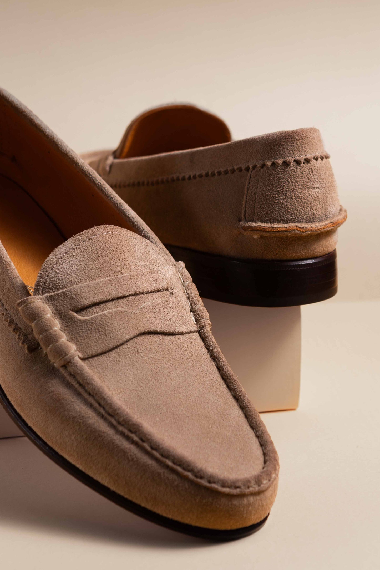 Moccasin Simple Sole Suede Vizon
