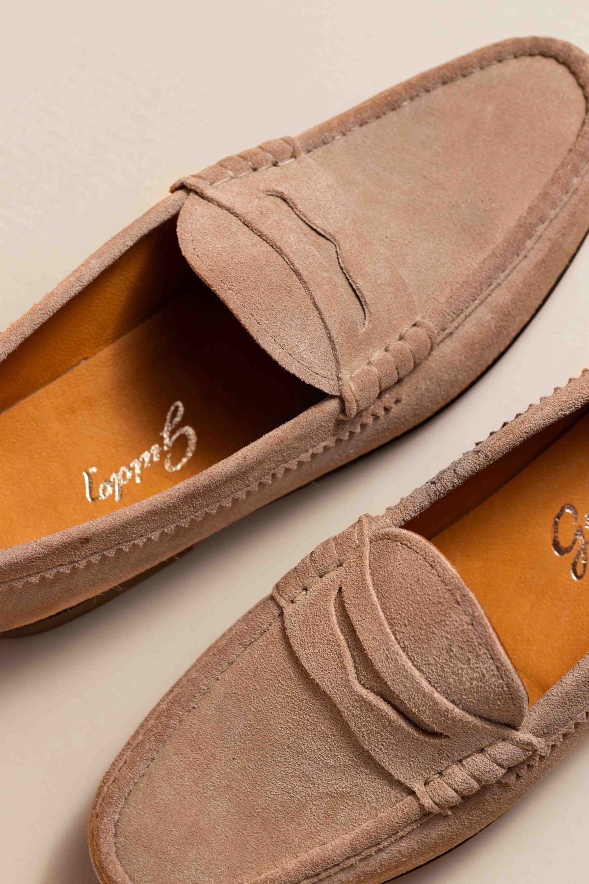 Mocassin Semelle Simple Daim Vizon