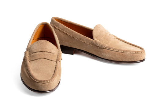 Moccasin Simple Sole Suede Vizon