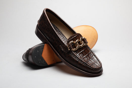 Moccasin 5327 Chain Dark Brown