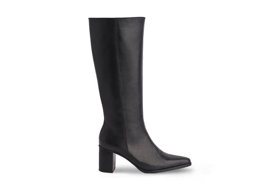 Bota Caña Alta Olivia Negro