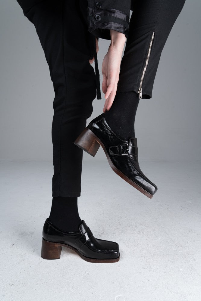 Moccasin High Heel Frida 7456 Black