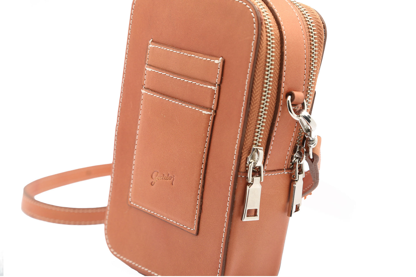 Bolso para celular Justina Marrón