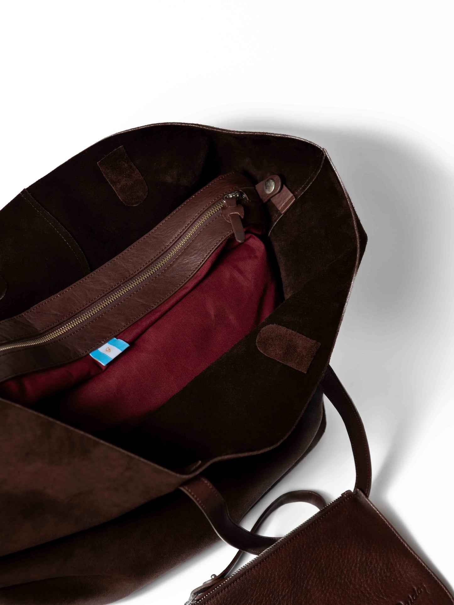 Handbag Choco Chocolate Suede