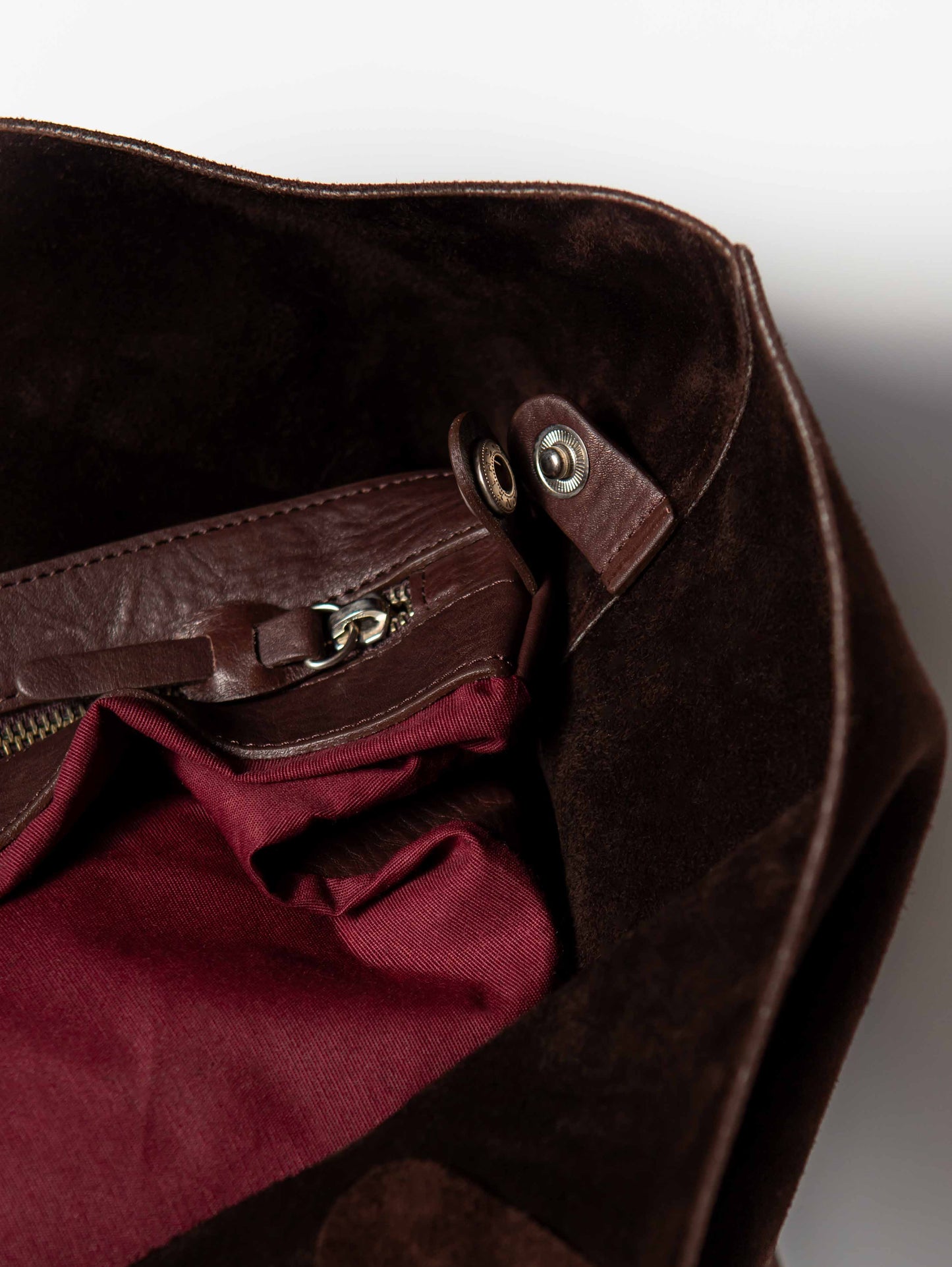 Handbag Choco Chocolate Suede