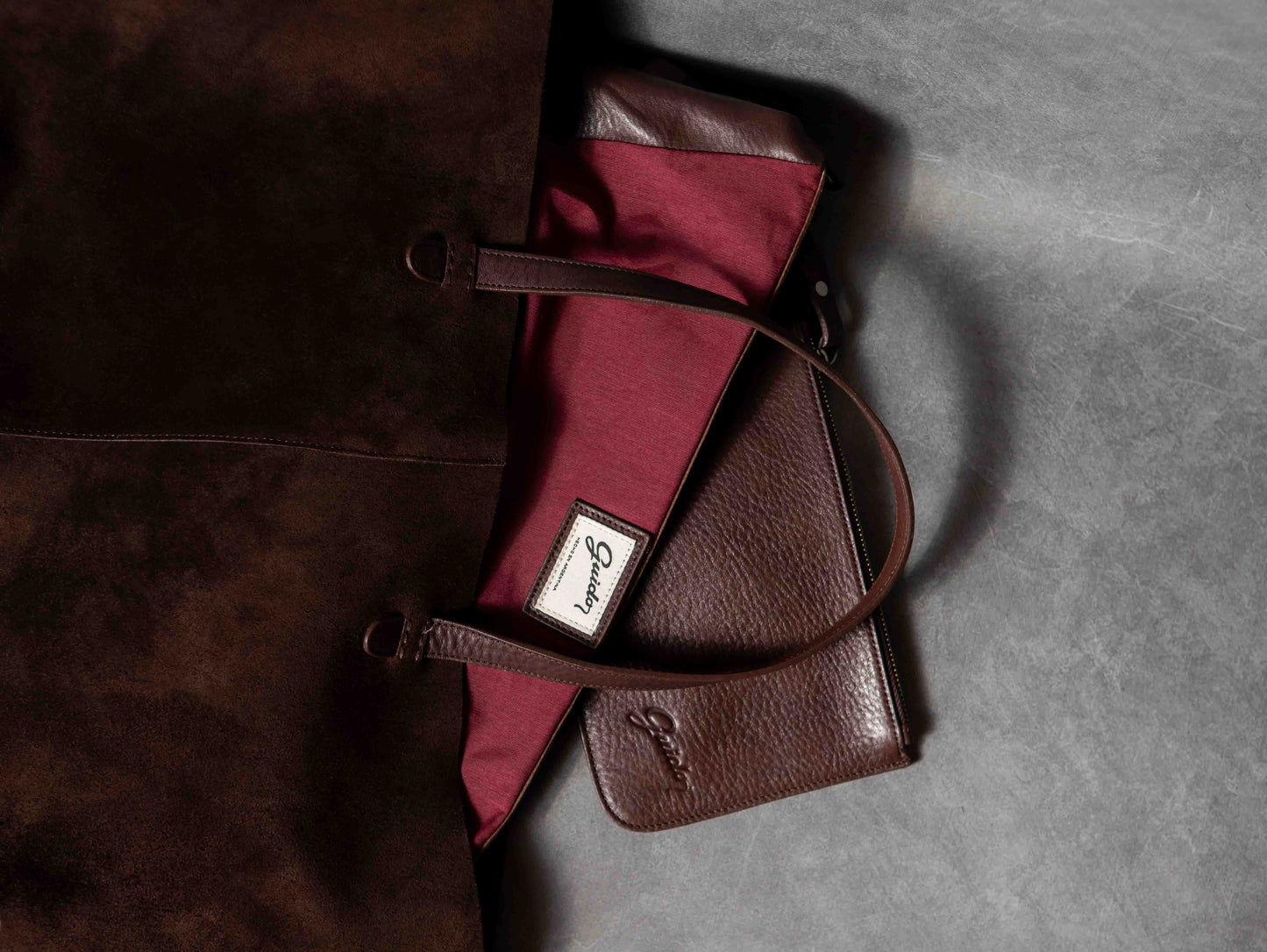 Handbag Choco Chocolate Suede
