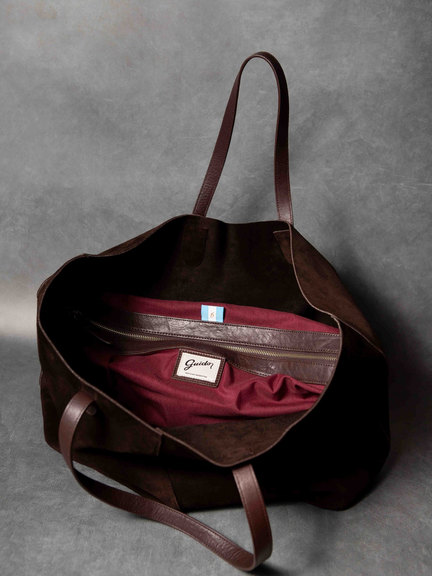 Handbag Choco Chocolate Suede