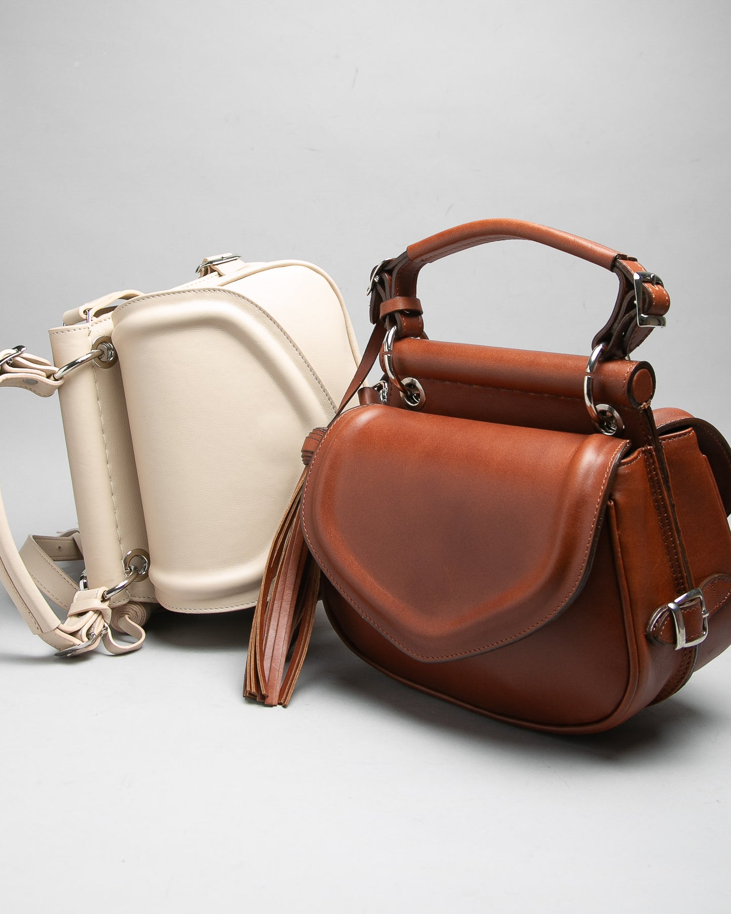 Handbag Doppia Brown