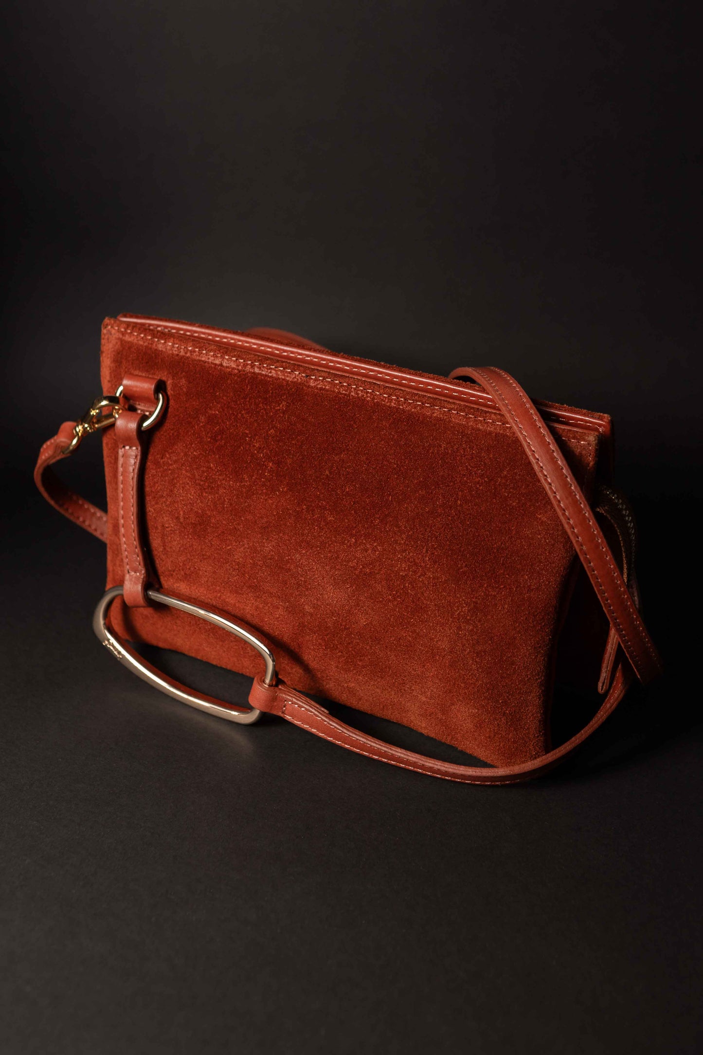 Crossbody 3024 Brown Suede