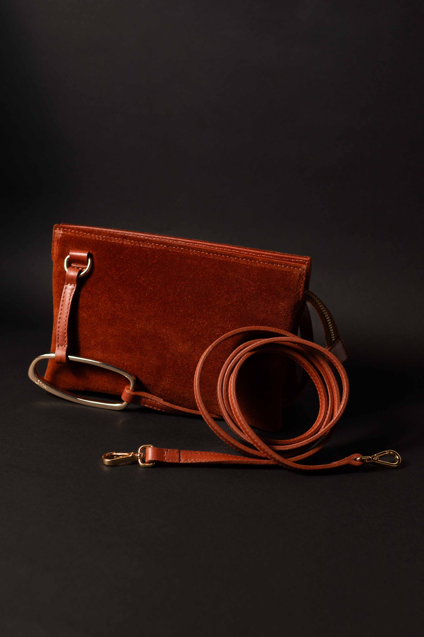 Crossbody 3024 Brown Suede