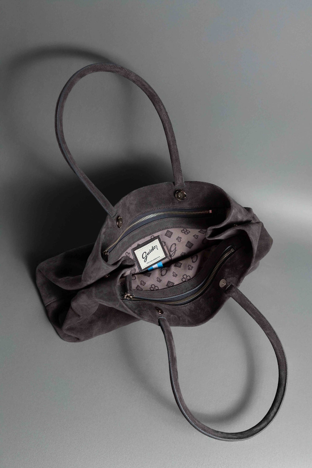 Sac à main Matilde en daim gris