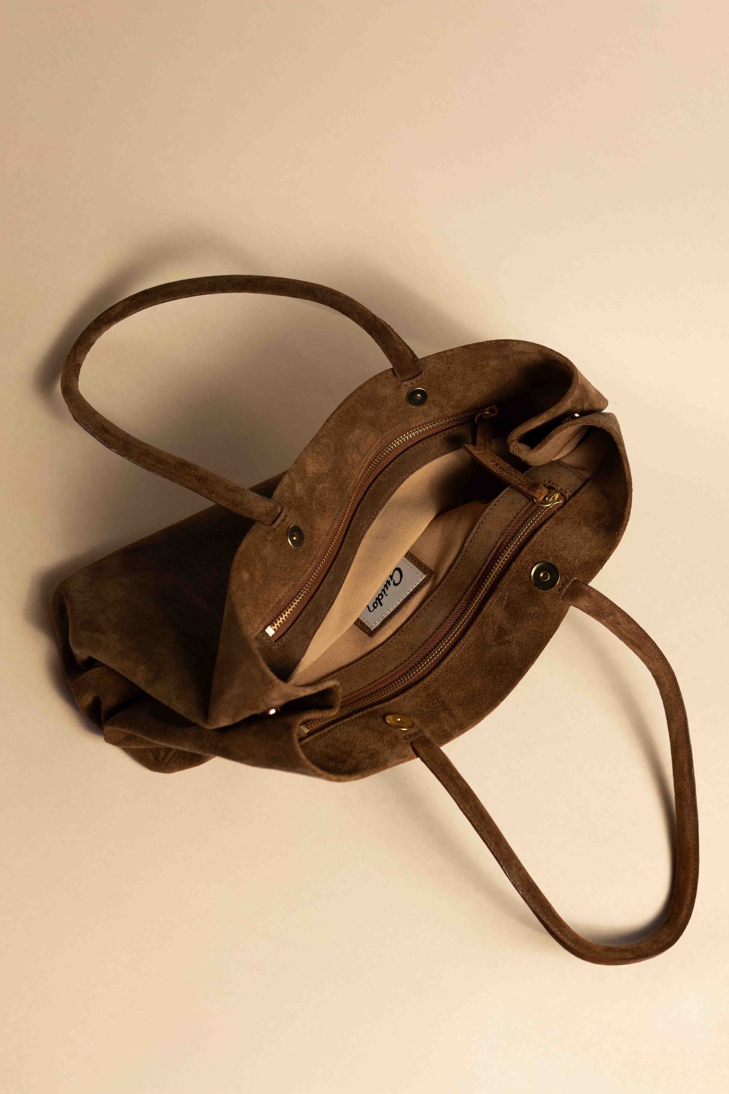 Handbag Matilde Grey Suede