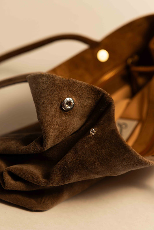 Borsa a mano Matilde Habano Suede