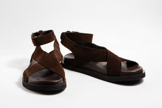 Sandal Creta Brown Suede
