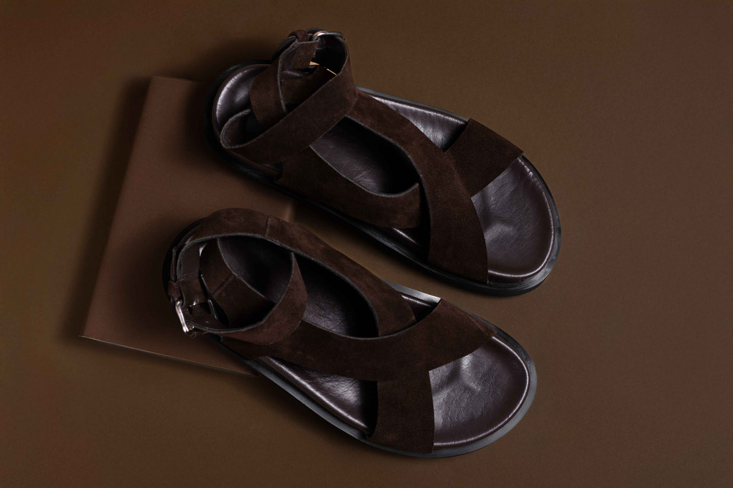 Sandal Creta Brown Suede