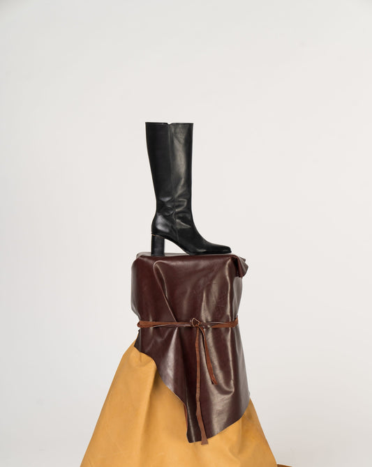 Bota Caña Alta Olivia Negro