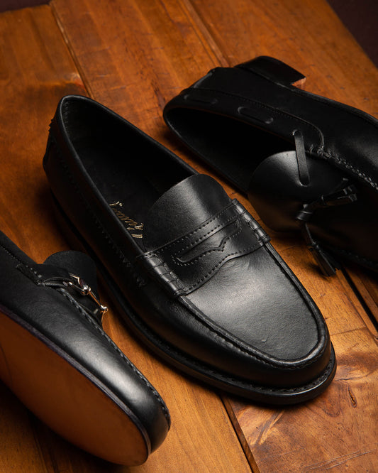 Mocasín Doble Suela de Goma 4779 Negro
