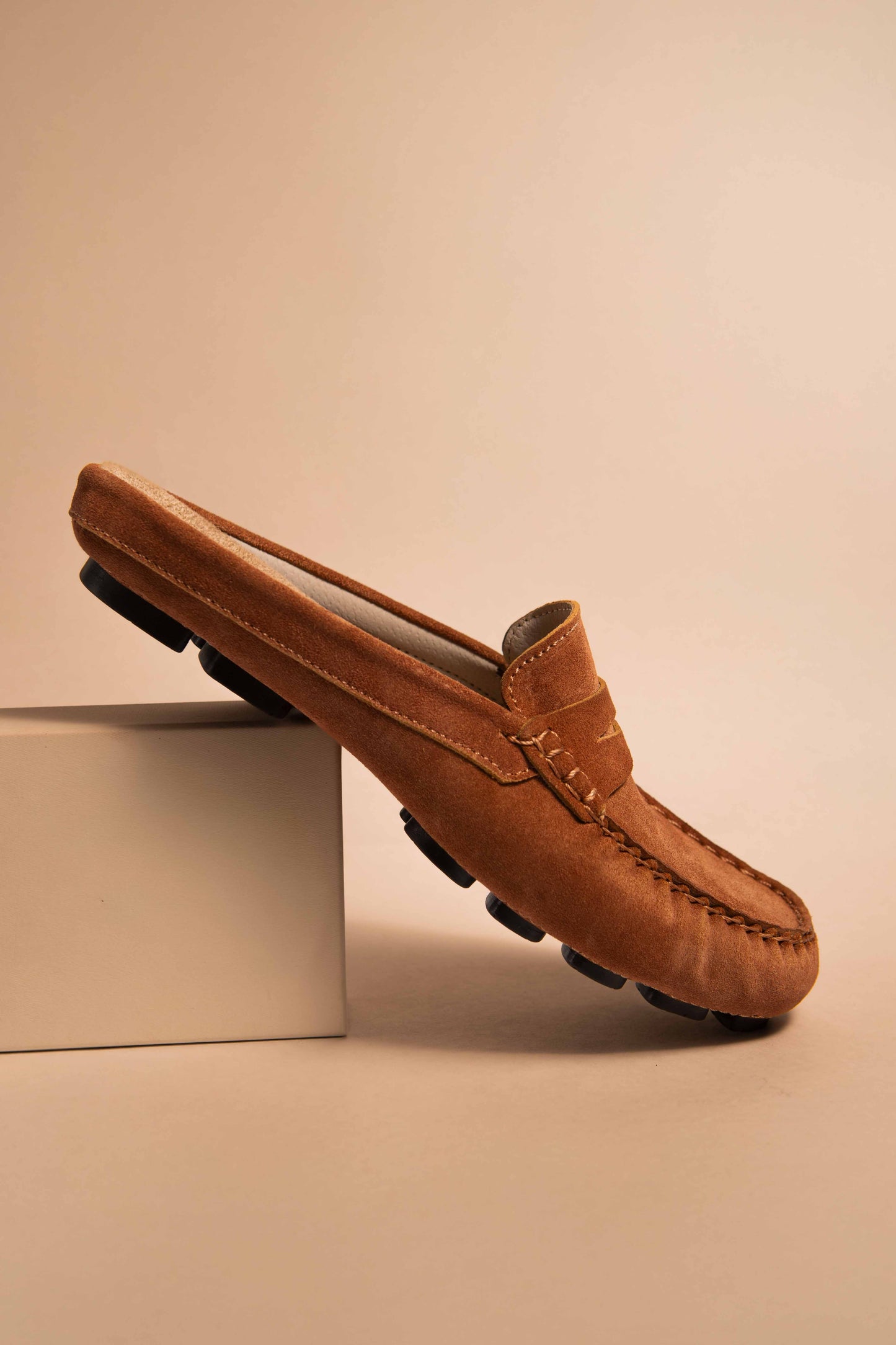 Mule with Headband Suede