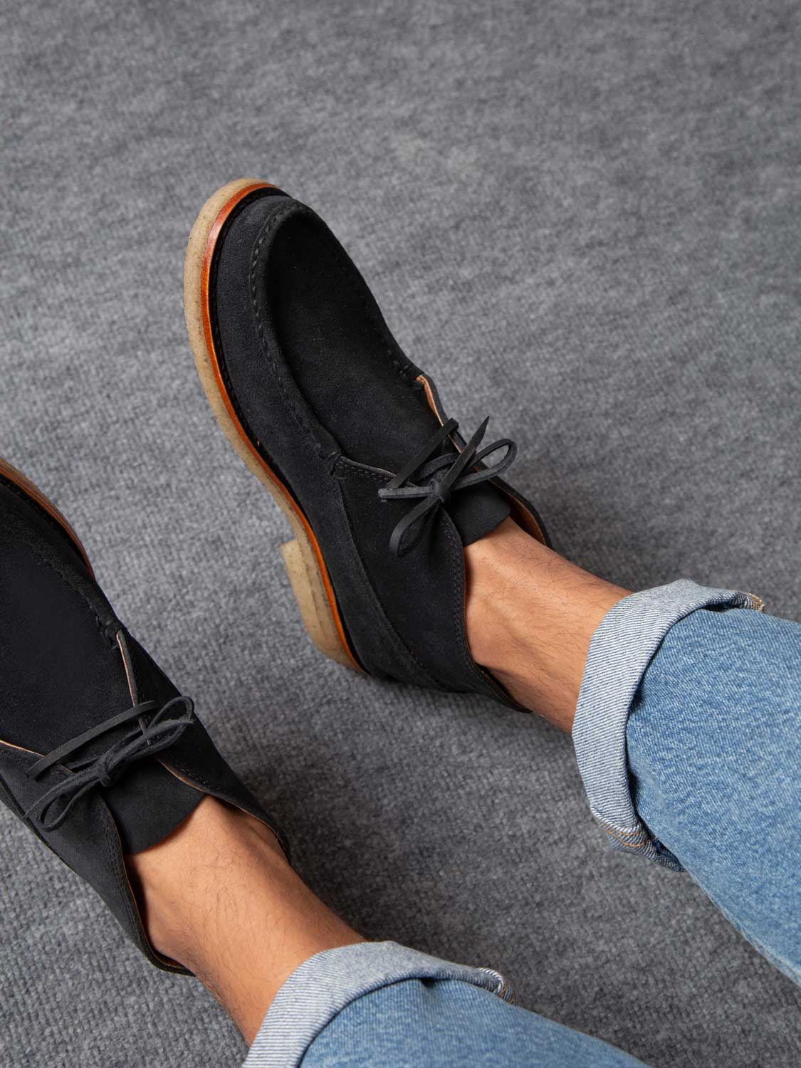 Bota 2778 Gamuza Negra - 47