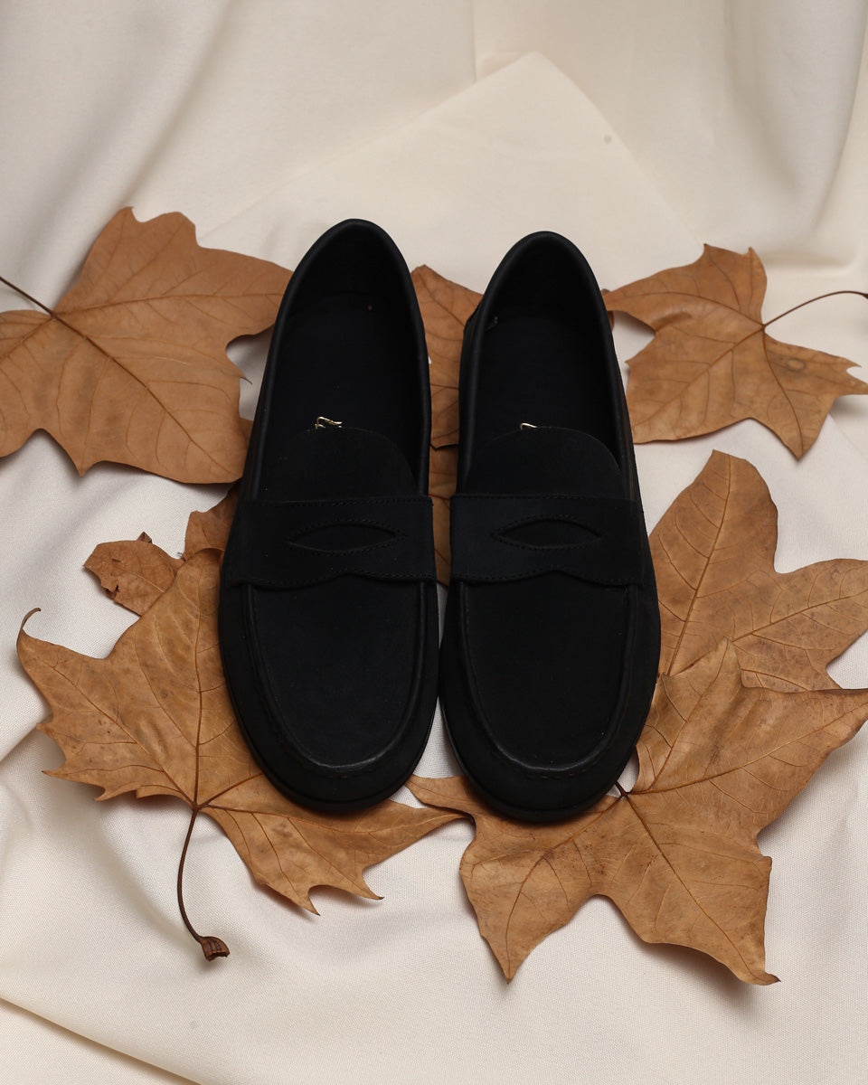 Mocasín Simple Sole 4218 Negro Suede