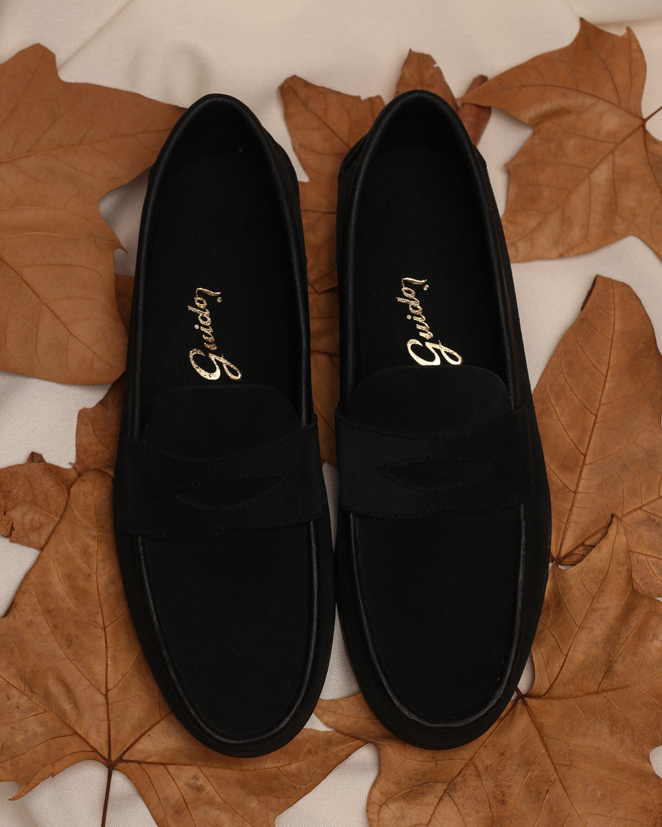 Mocasín Simple Sole 4218 Negro Suede