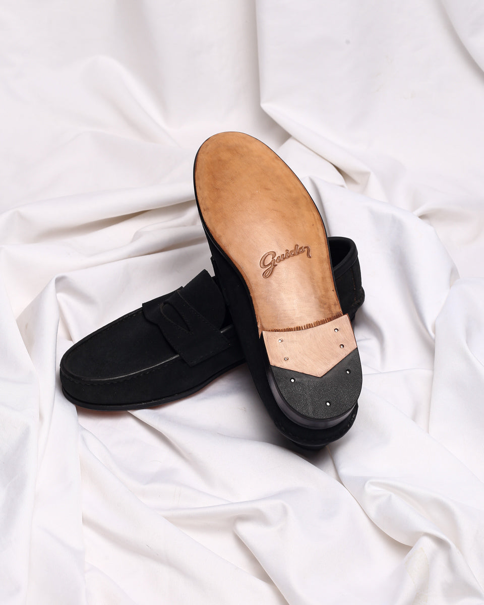 Mocasín Simple Sole 4218 Negro Suede