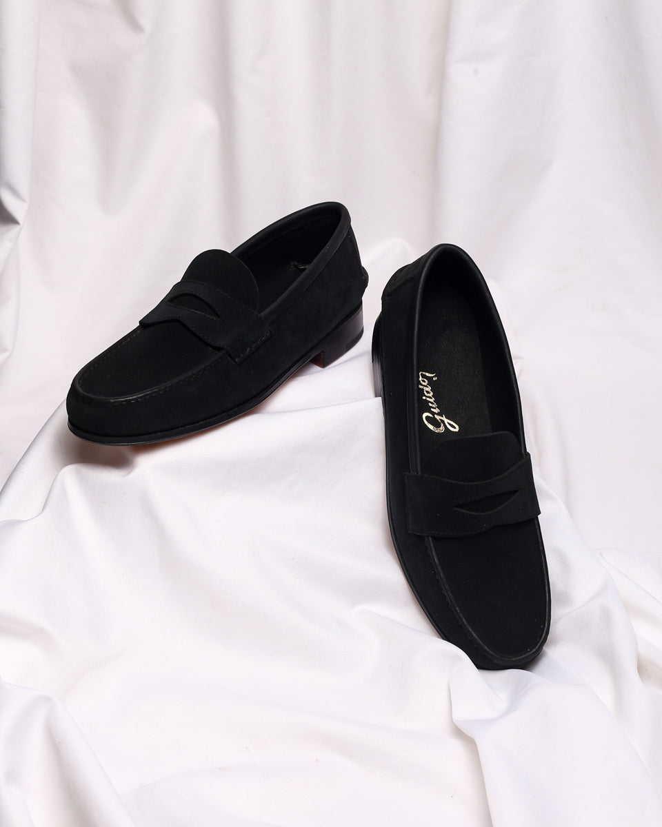 Mocasín Simple Sole 4218 Negro Suede