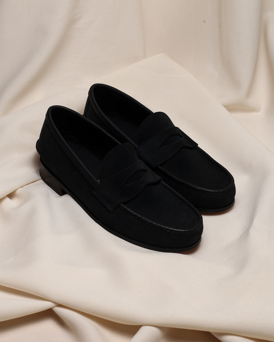 Mocasín Simple Sole 4218 Negro Suede