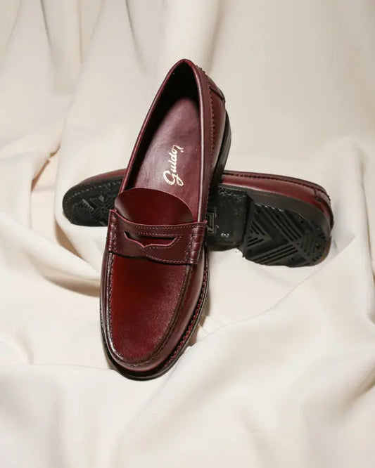 Mocasín Doble Suela de Goma 4779 - Borgoña