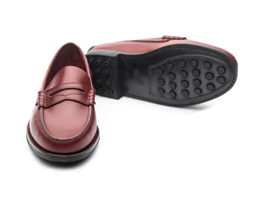 Mocasín Doble Suela de Goma 4779 - Borgoña