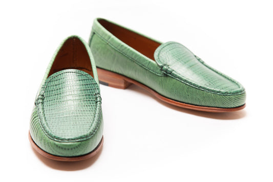 Par único - Mocasin croco Verde