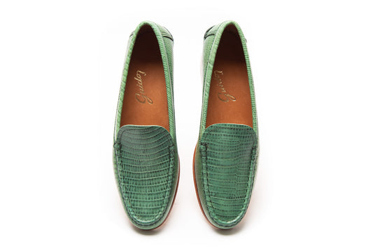 Par único - Mocasin croco Verde - 35