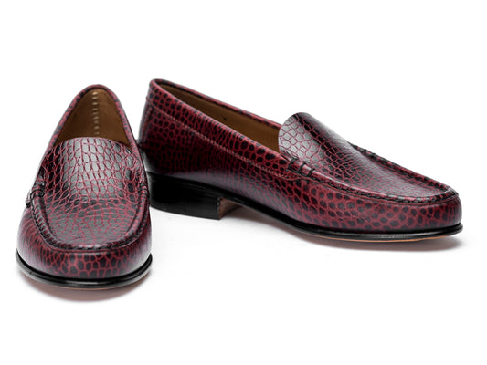 mocasin croco bordo
