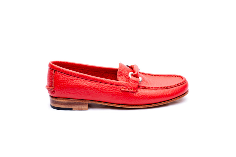 mocasin con aplique rojo - 35