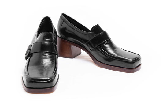 Moccasin High Heel Frida 7456 Black