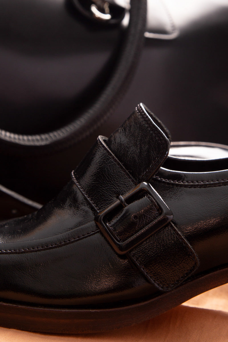 Moccasin High Heel Frida 7456 Black