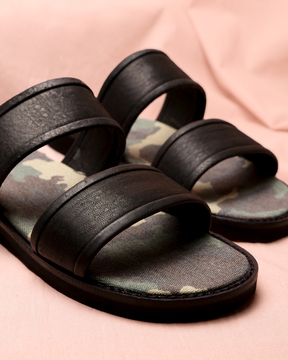 Sandal Camo Black