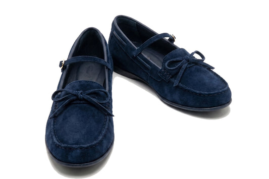 Nautical Maria Blue Suede