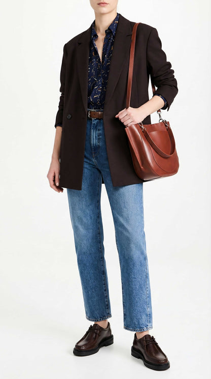 Nautical Eira Choco Suede