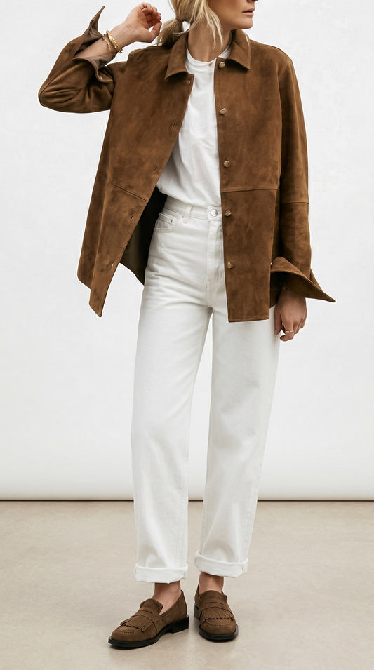 Moccasin Fleco Coco Suede